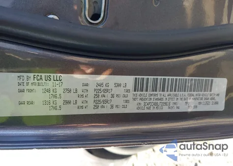 2018 Dodge Journey Se from USA, damaged, VIN 3C4PDCAB8JT229616